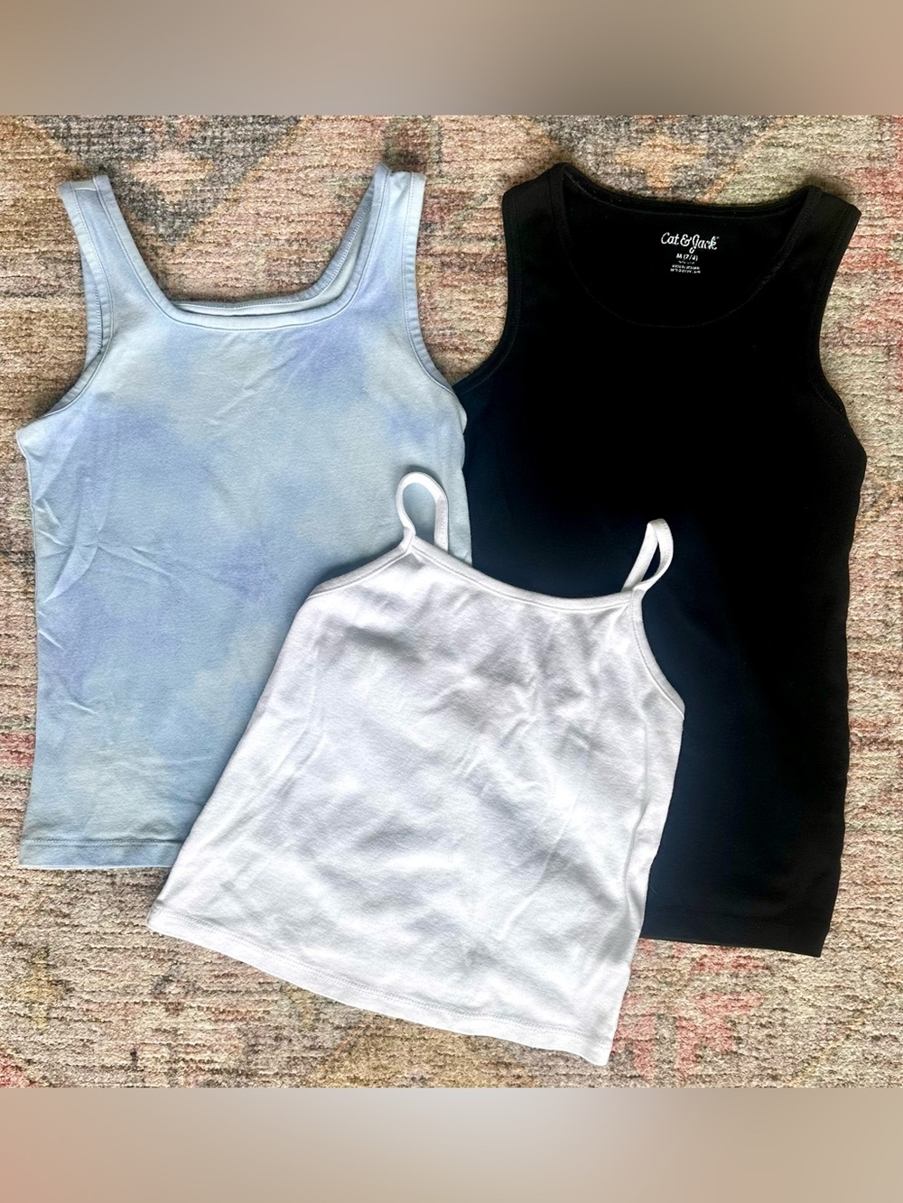 Set of 3 Girl’s Tank Tops Size 8 to 10 - Picture 1 of 3